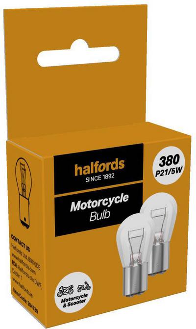 Halfords 380 Motorcycle Bulb Twin Pack Halfords 380 Motorcycle Bulb Twin Pack