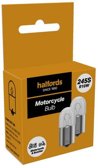 Halfords 245S Motorcycle Bulb Twin Pack