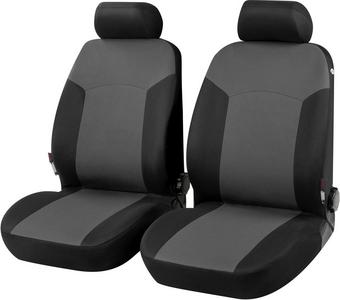 Leader Accessories Auto 2 Leather Car Seat Covers Black Universal Fit Cars  SUV Trucks Front Seats with Airbag