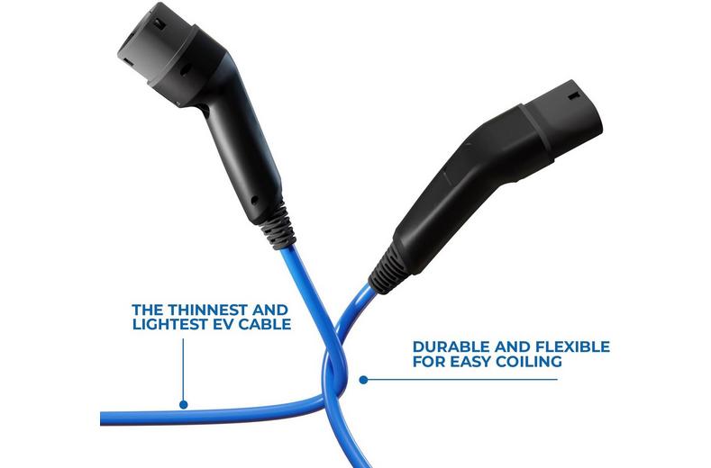 Wottz 3 Phase Type 2 to Type 2 32A 22kW EV Cable Wottz 3 Phase Type 2 to Type 2 32A 22kW EV Cable