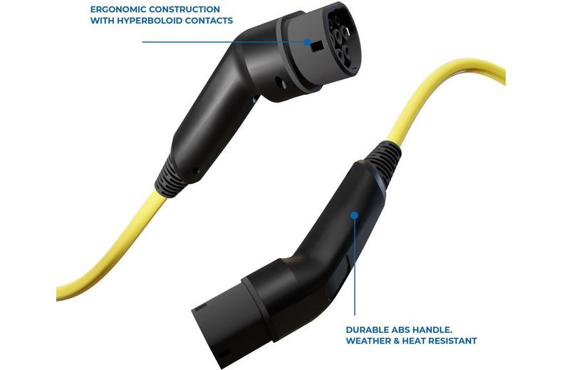 Wottz 3 Phase Type 2 to Type 2 32A 22kW EV Cable Wottz 3 Phase Type 2 to Type 2 32A 22kW EV Cable