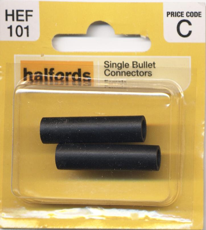 Halfords Single Bullet Connectors Female Hef101