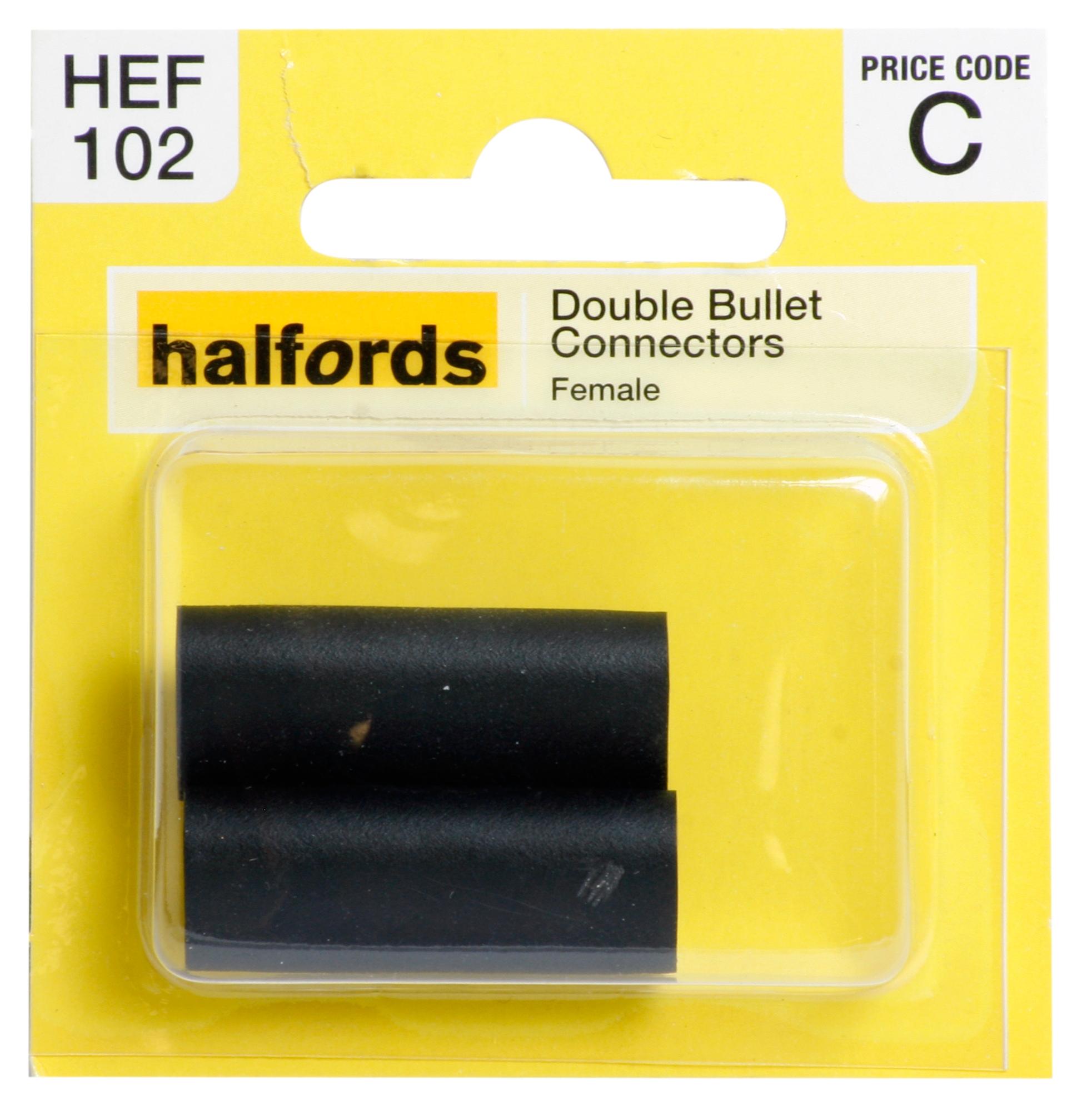 Halfords Double Bullet Connectors Female Hef102