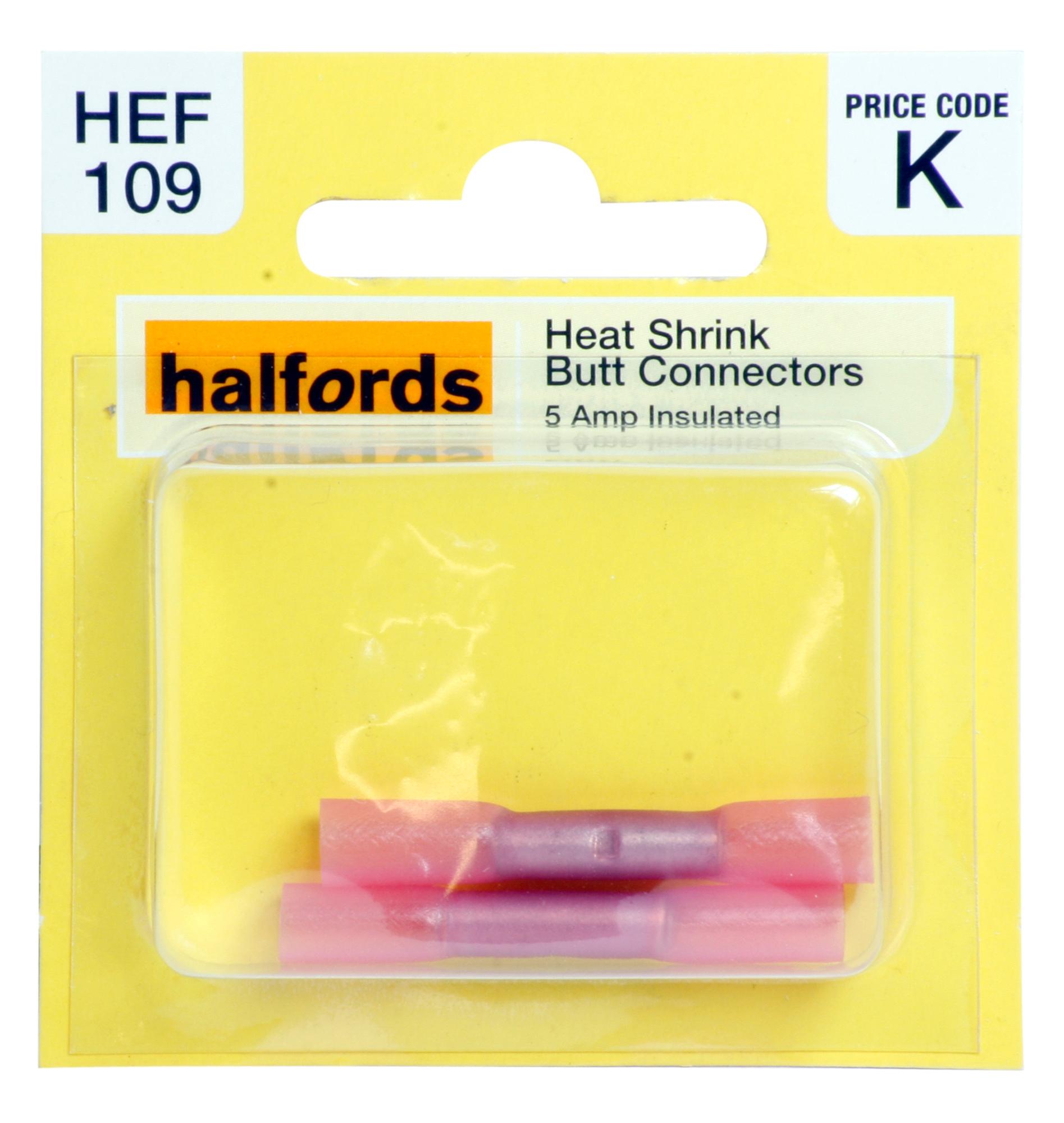 Halfords Heat Shrink Butt Connectors 5 Amp