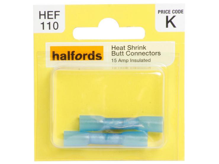 Halfords Heat Shrink Butt Connectors (HEF110) 15 Amp