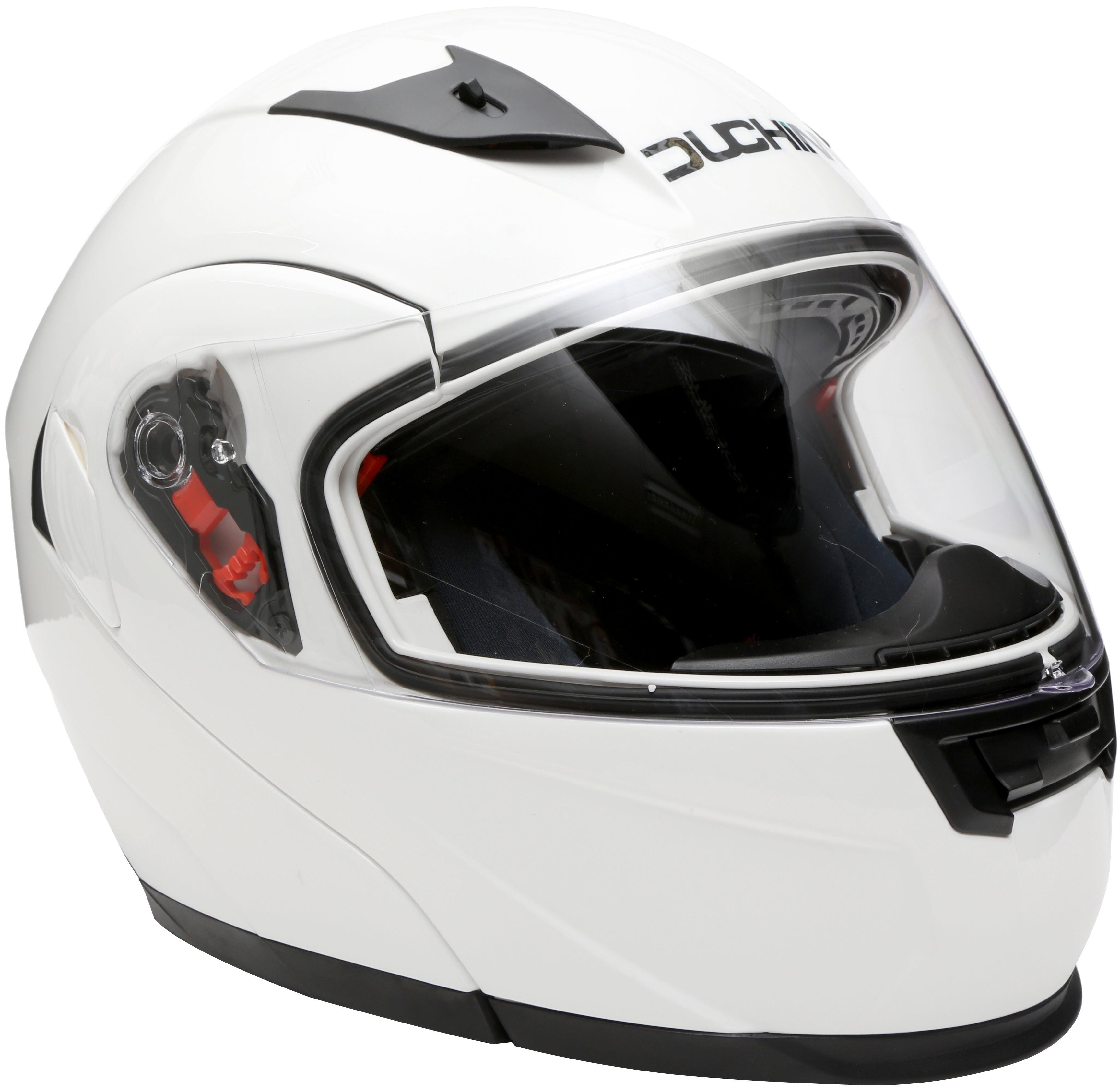 Duchinni Flip Front Helmet - White, Extra Large