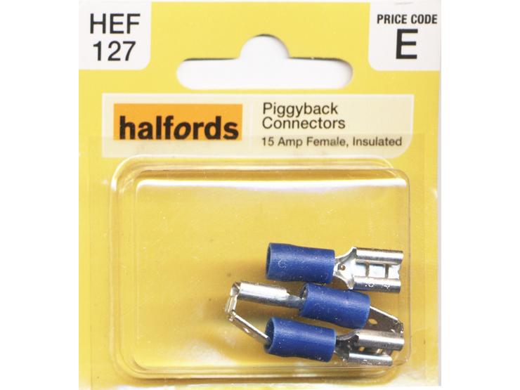 Halfords Piggyback Connectors (HEF127) 15 Amp/Female