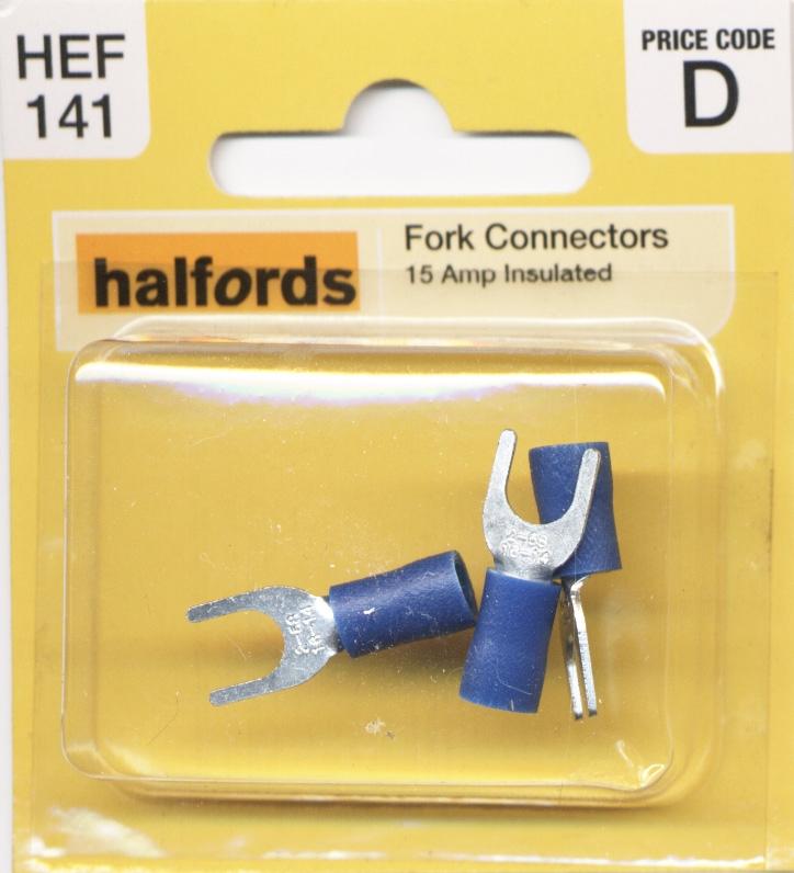 Halfords Fork Connectors (Hef141) 15 Amp