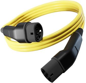 Wottz 3 Phase Type 2 to Type 2 32A / 22kW EV Cable - 3.5m Black