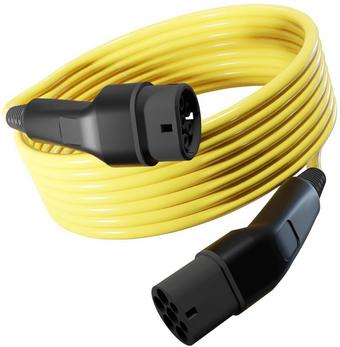 Wottz 3 Phase Type 2 to Type 2 32A / 22kW EV Cable - 17.5m Black