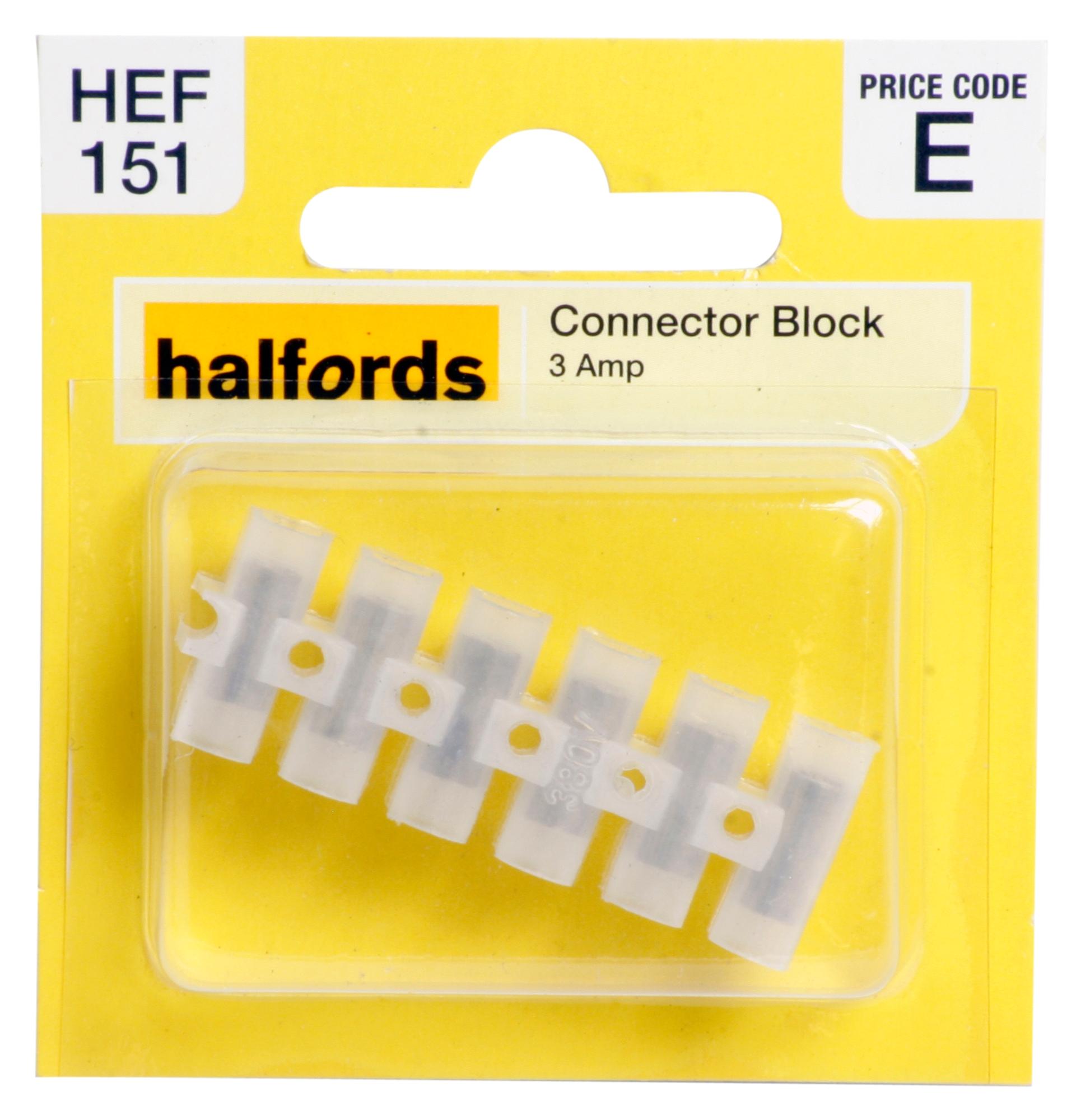 Halfords Connector Block (Hef151) 3 Amp