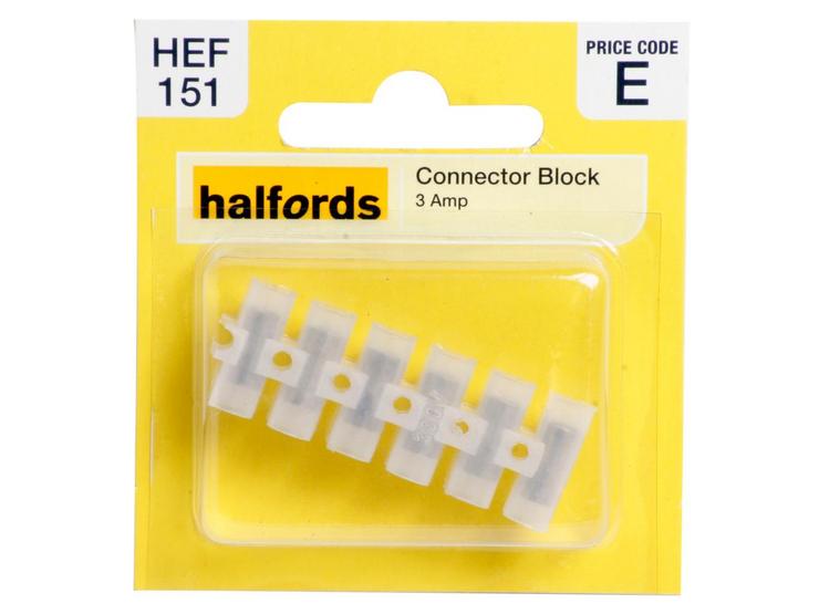 Halfords Connector Block (HEF151) 3 Amp