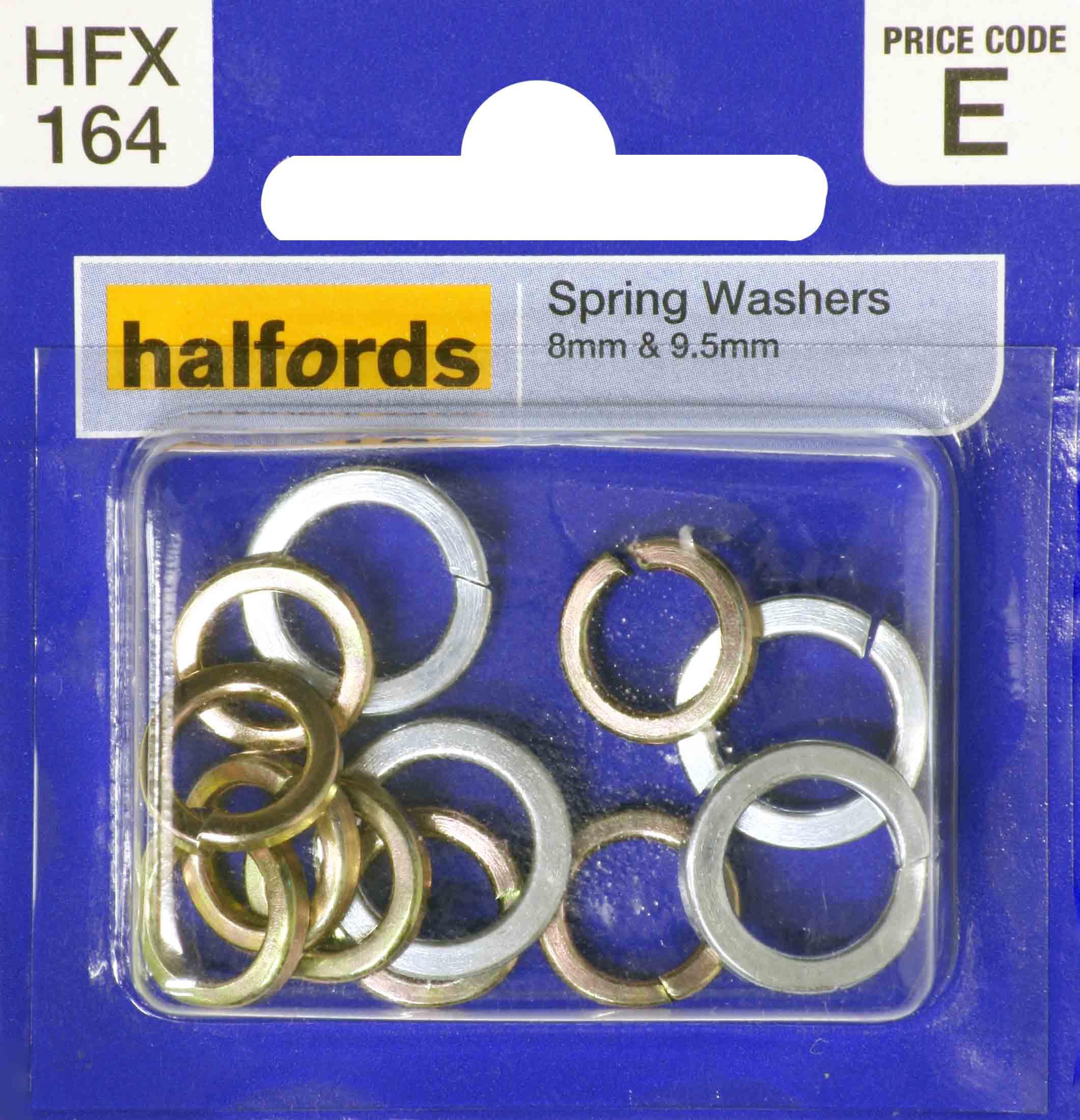 Halfords Spring Washers 8 And 9.5Mm