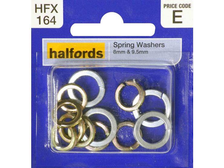 Halfords Spring Washers 8 and 9.5mm
