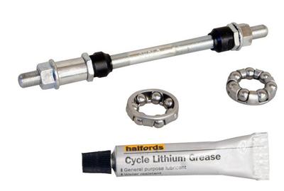 Halfords 9.5mm x175mm Axle with Bearings & Grease - Standard