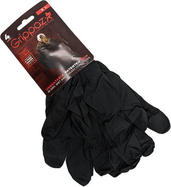 Grippaz Nitrile P/F Disposable Gloves - 4 Pack - L