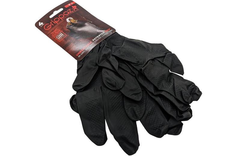 Grippaz Nitrile P/F Disposable Gloves - 4 Pack - L Grippaz Nitrile P/F Disposable Gloves - 4 Pack - L