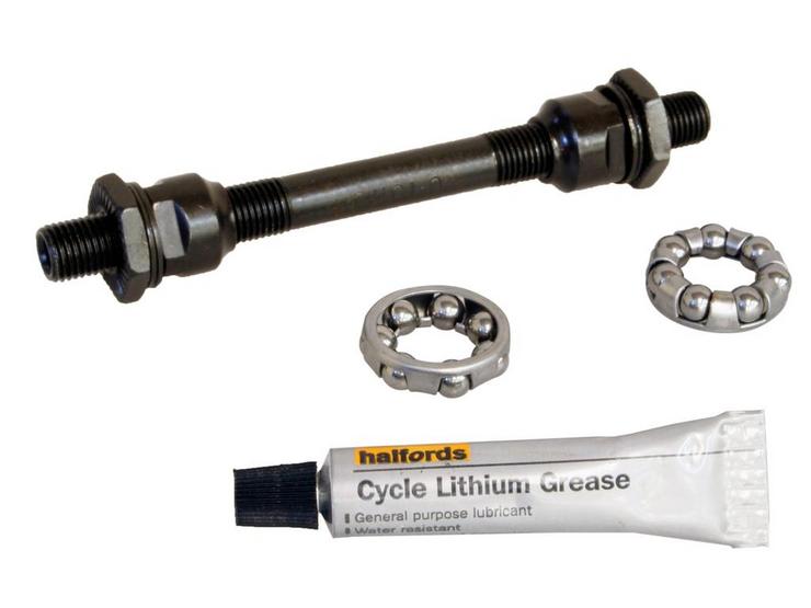 Halfords 9.0mm x 108mm Axle with Bearings and Grease - Hollow