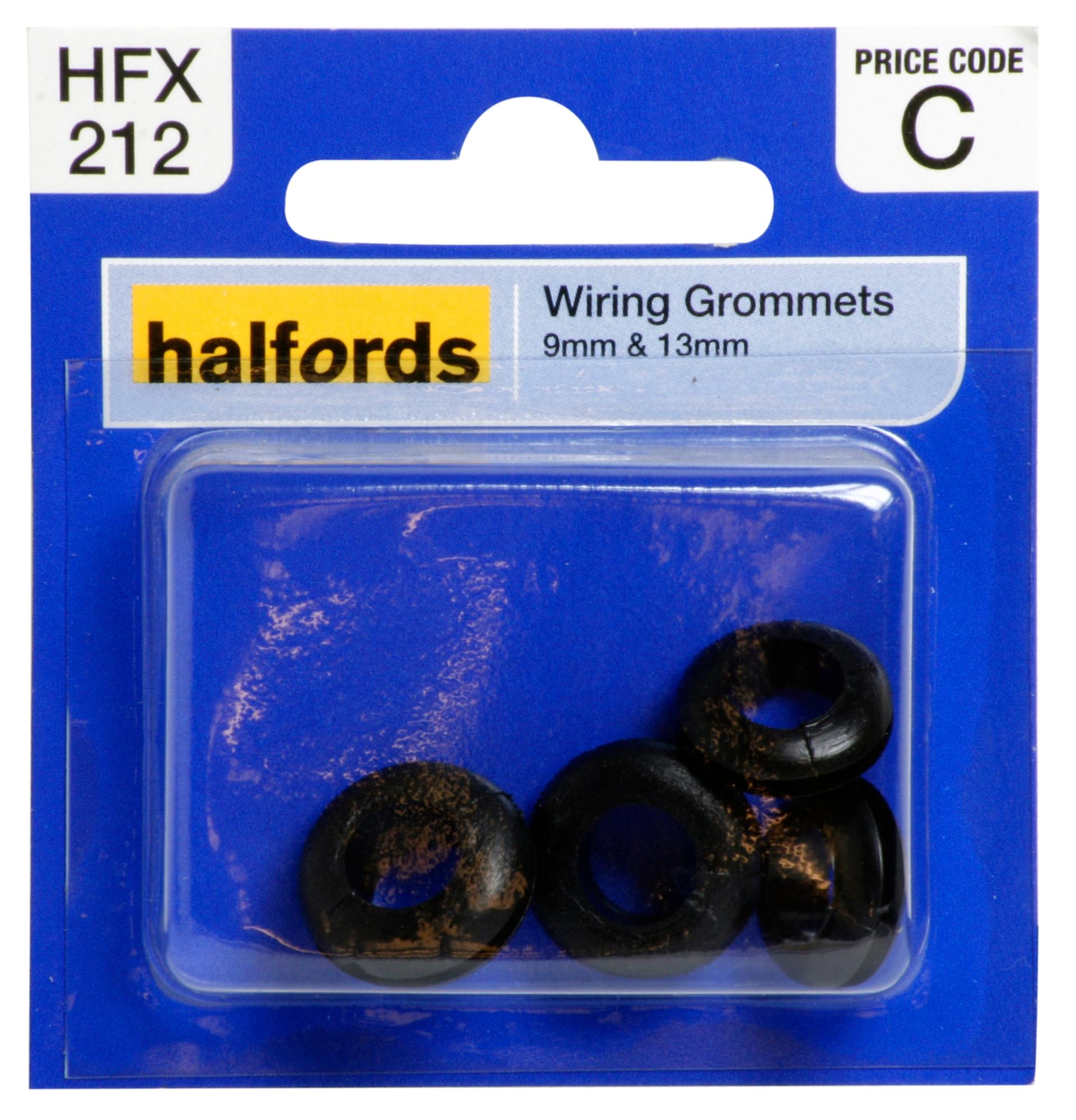 Halfords Wiring Grommets 9 & 13mm Halfords UK