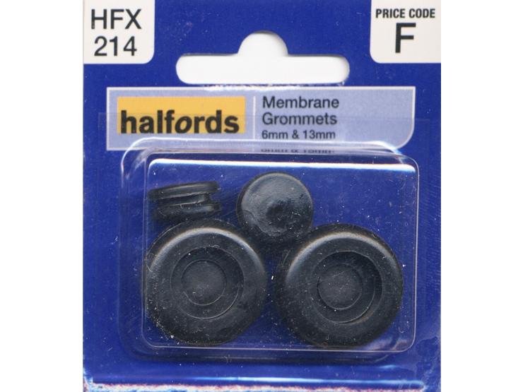 Halfords Membrane Grommets 6 & 13mm