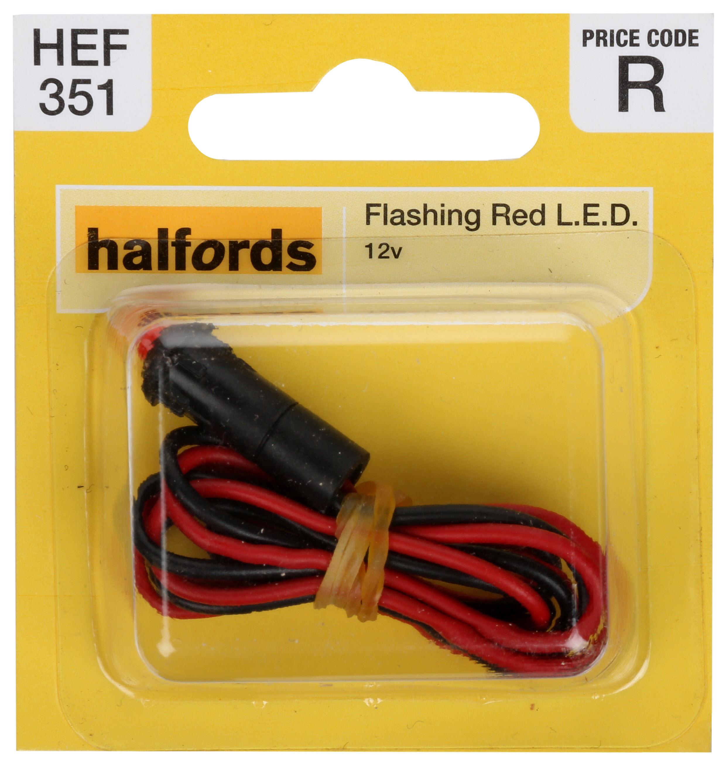 Halfords Flashing Red Light