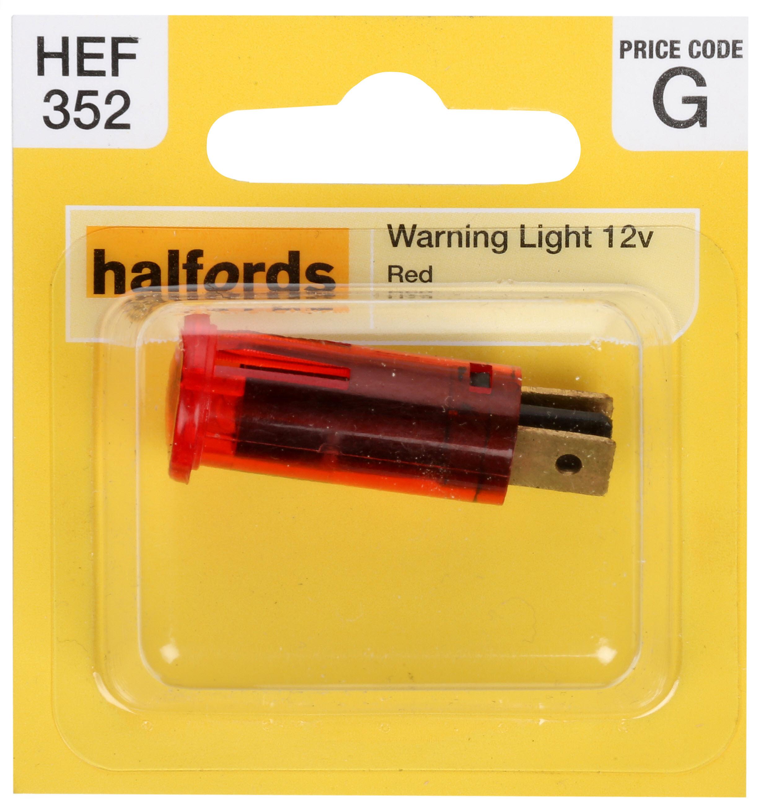 Halfords Warning Light