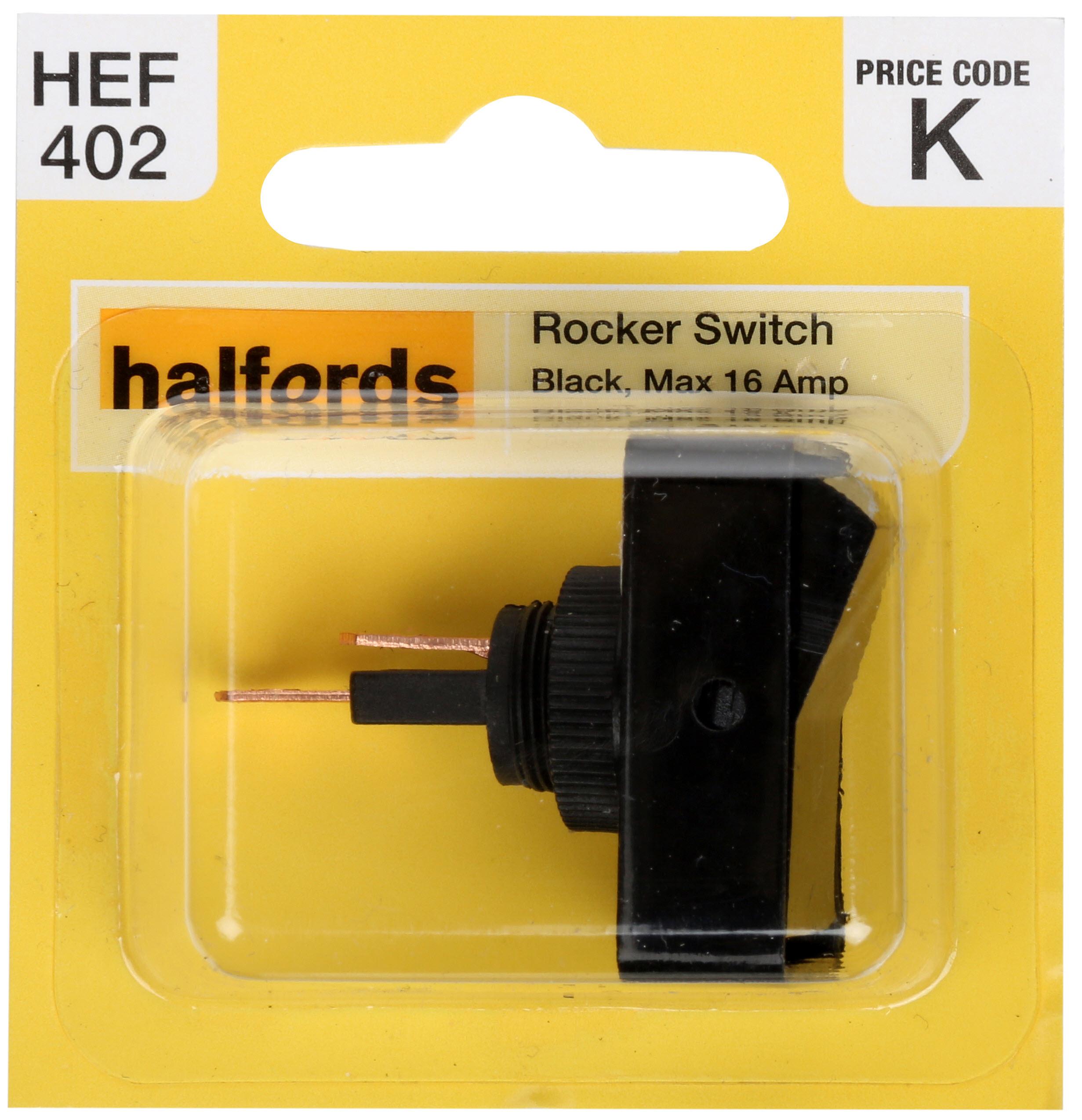 Halfords Rocker Switch 16 Amp
