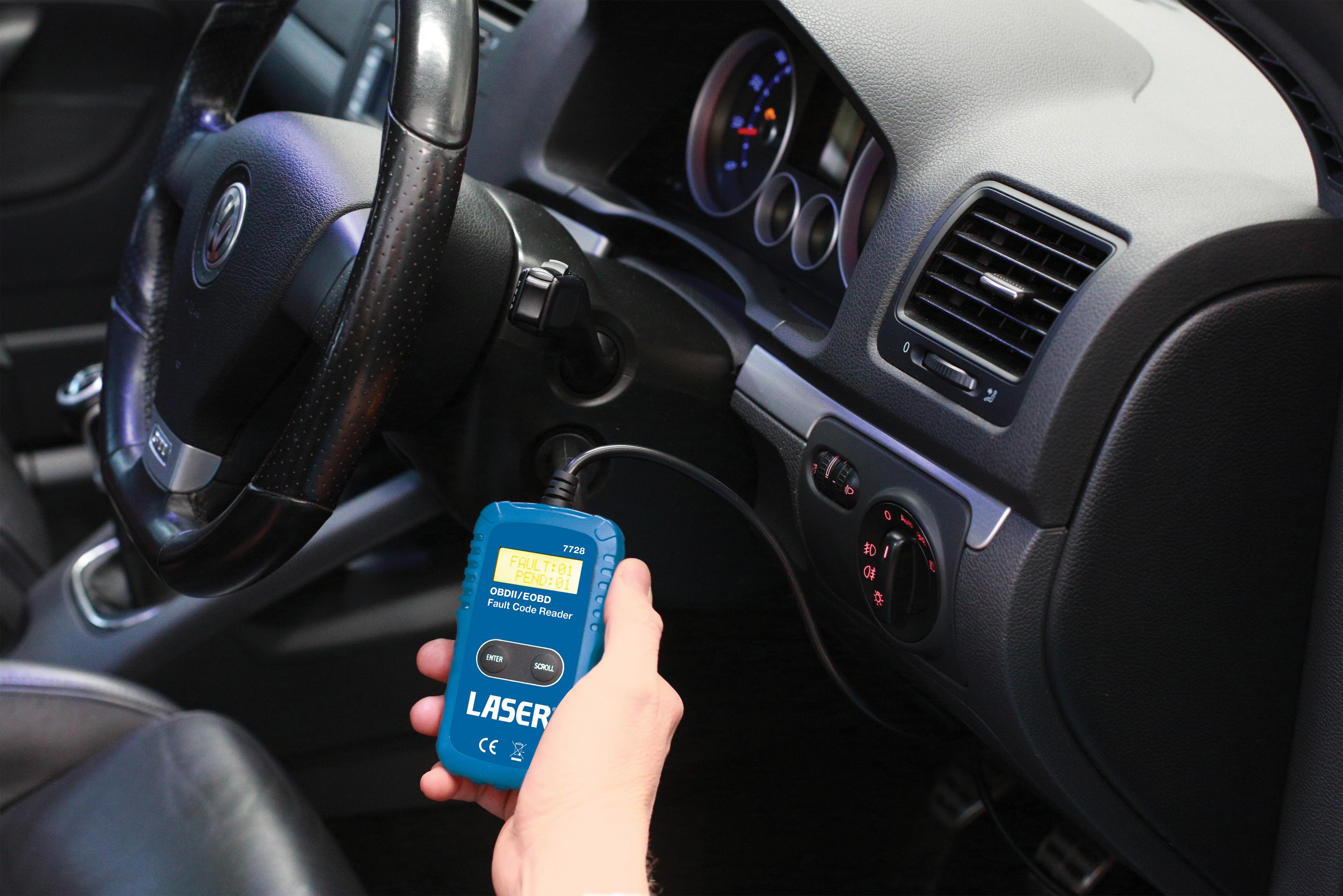 Laser OBDII/EOBD Fault Code Reader