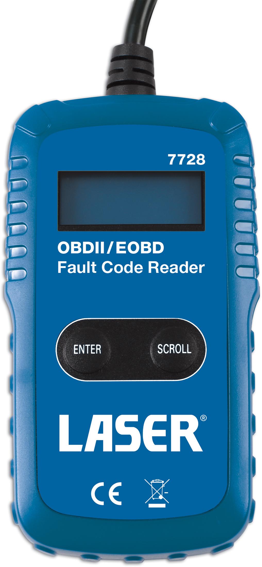 Laser OBDII/EOBD Fault Code Reader