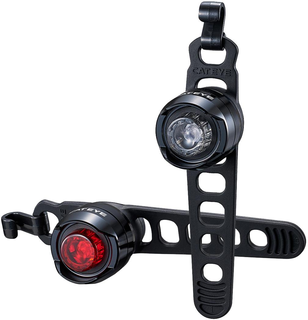 Cateye Orb Rechargeable Bike Light Set - Black