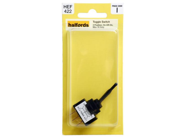 Halfords 3 Position Toggle Switch (HEF422)