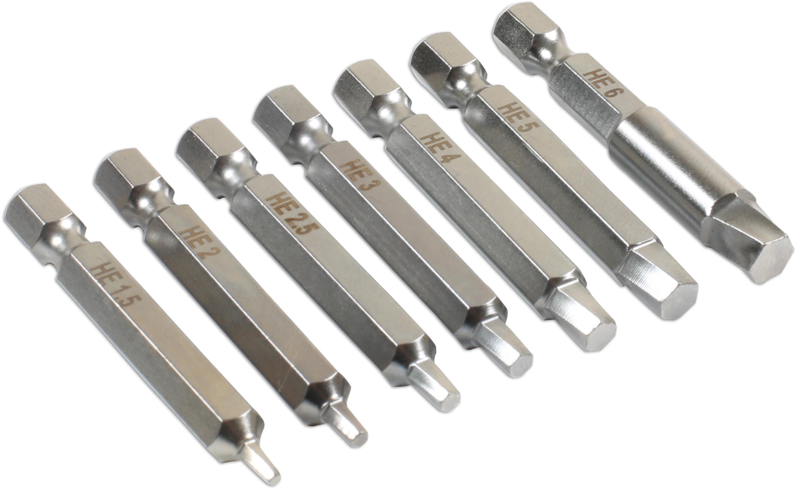Laser Damaged Hex Bolt Extractor Set 7pc