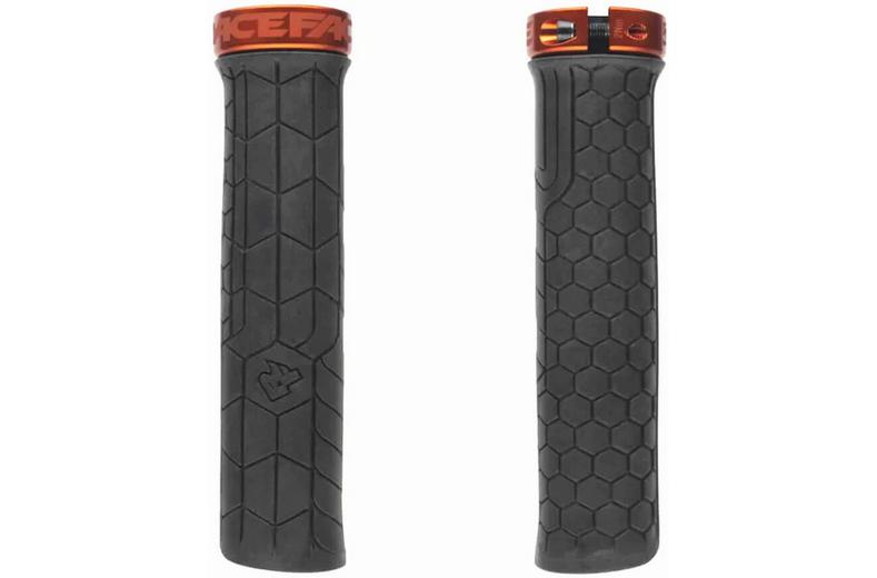 Race Face Getta Lock-on Grips, 30mm, Black/Orange Race Face Getta Lock-on Grips, 30mm, Black/Orange
