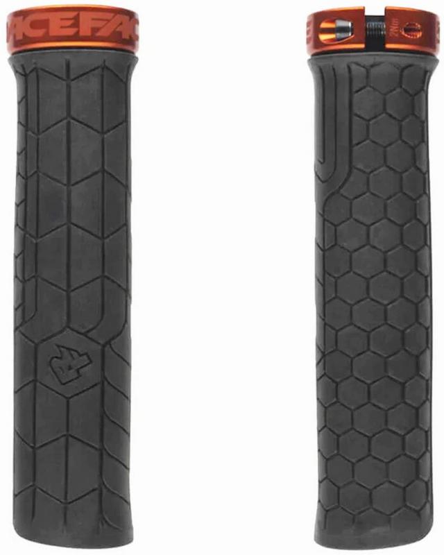 Halfords Race Face Getta Lock-On Grips, 30Mm, Black/Orange | Extra 8% off for BC Members