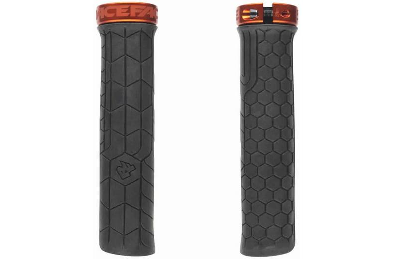 Race Face Getta Lock-on Grips, 30mm, Black/Orange Race Face Getta Lock-on Grips, 30mm, Black/Orange