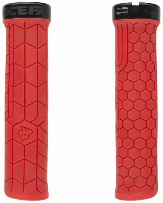 Halfords Race Face Getta Lock-On Grips, 30Mm, Red/Black | Extra 8% off for BC Members