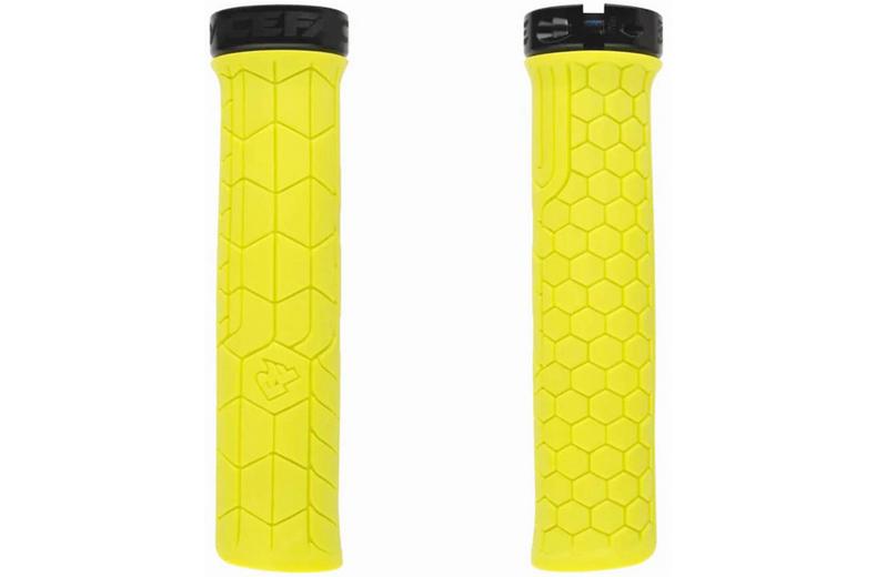 Race Face Getta Lock-on Grips, 30mm, Yellow/Black Race Face Getta Lock-on Grips, 30mm, Yellow/Black