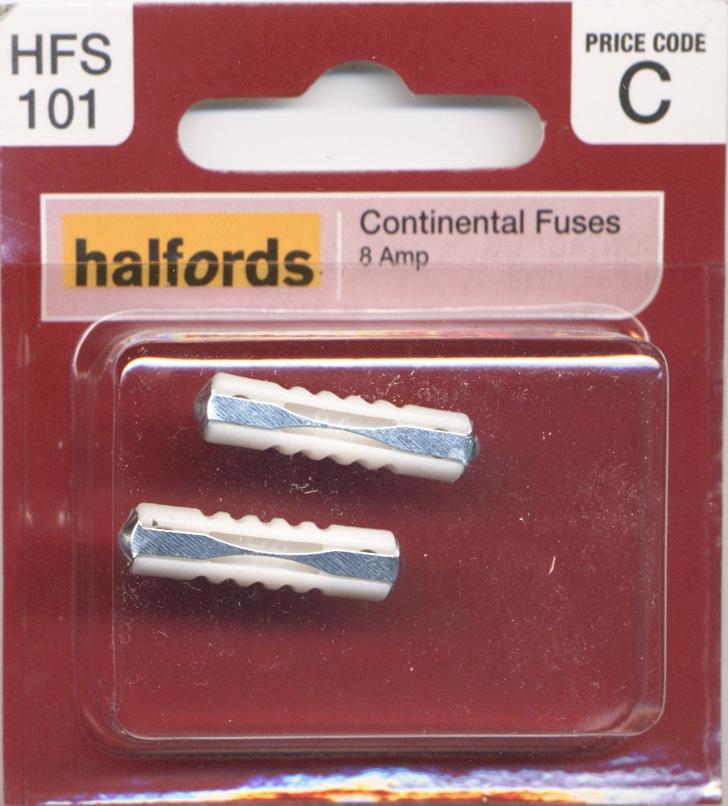 Halfords Continental Fuses 8 Amp (Hfs101)