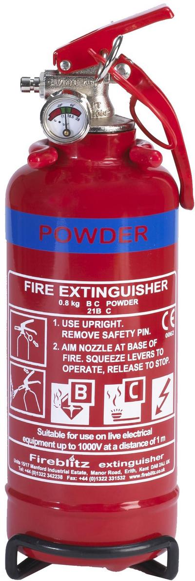 Fireblitz FBP800 800g BC Dry Powder Fire Extinguisher Fireblitz FBP800 800g BC Dry Powder Fire Extinguisher