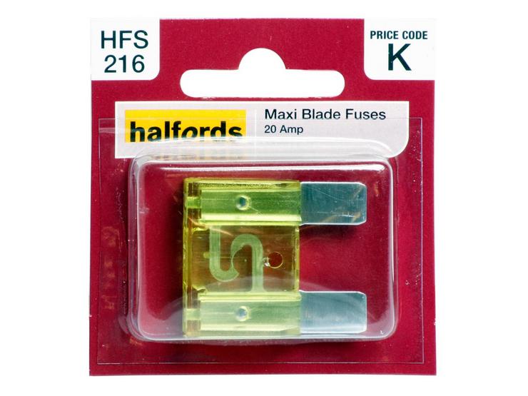Halfords Maxi Blade Fuse 20 Amp (HFS216)