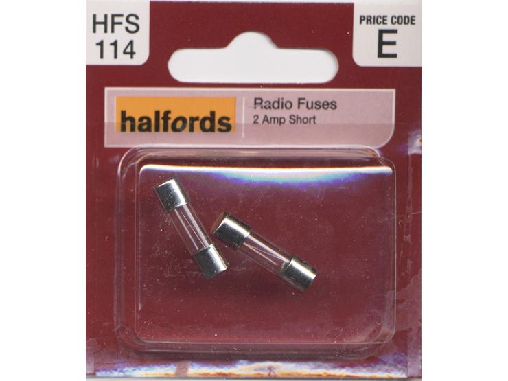 Halfords Radio Fuses 2 Amp (HFS114)