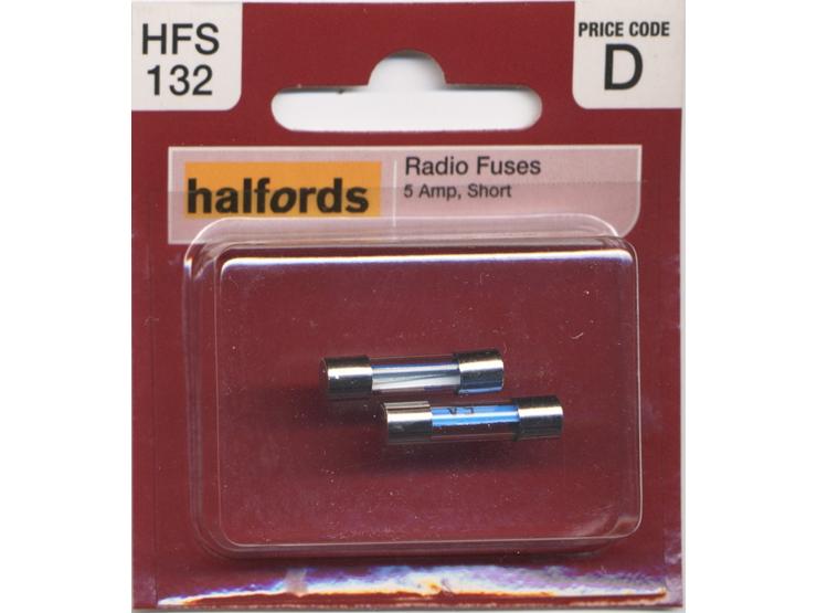 Halfords Radio Fuses 5 Amp Short