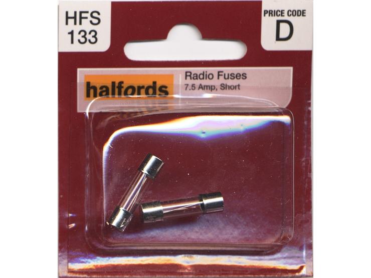 Halfords Radio Fuses 7.5 Amp (HFS133)