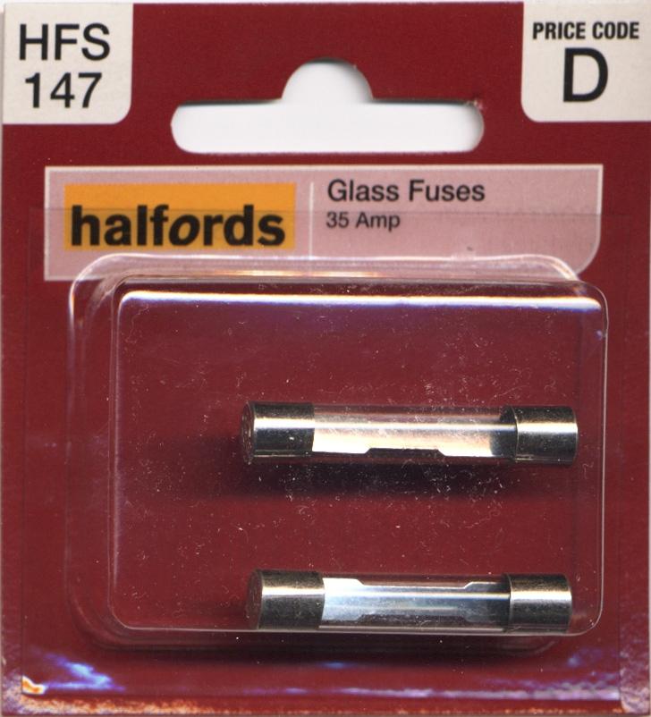 Halfords Glass Fuses 35 Amp