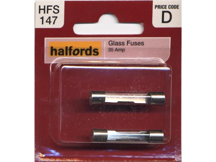 Halfords Glass Fuses 35 Amp