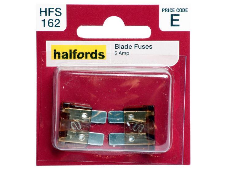 Halfords Blade Fuses 5 Amp (HFS162)