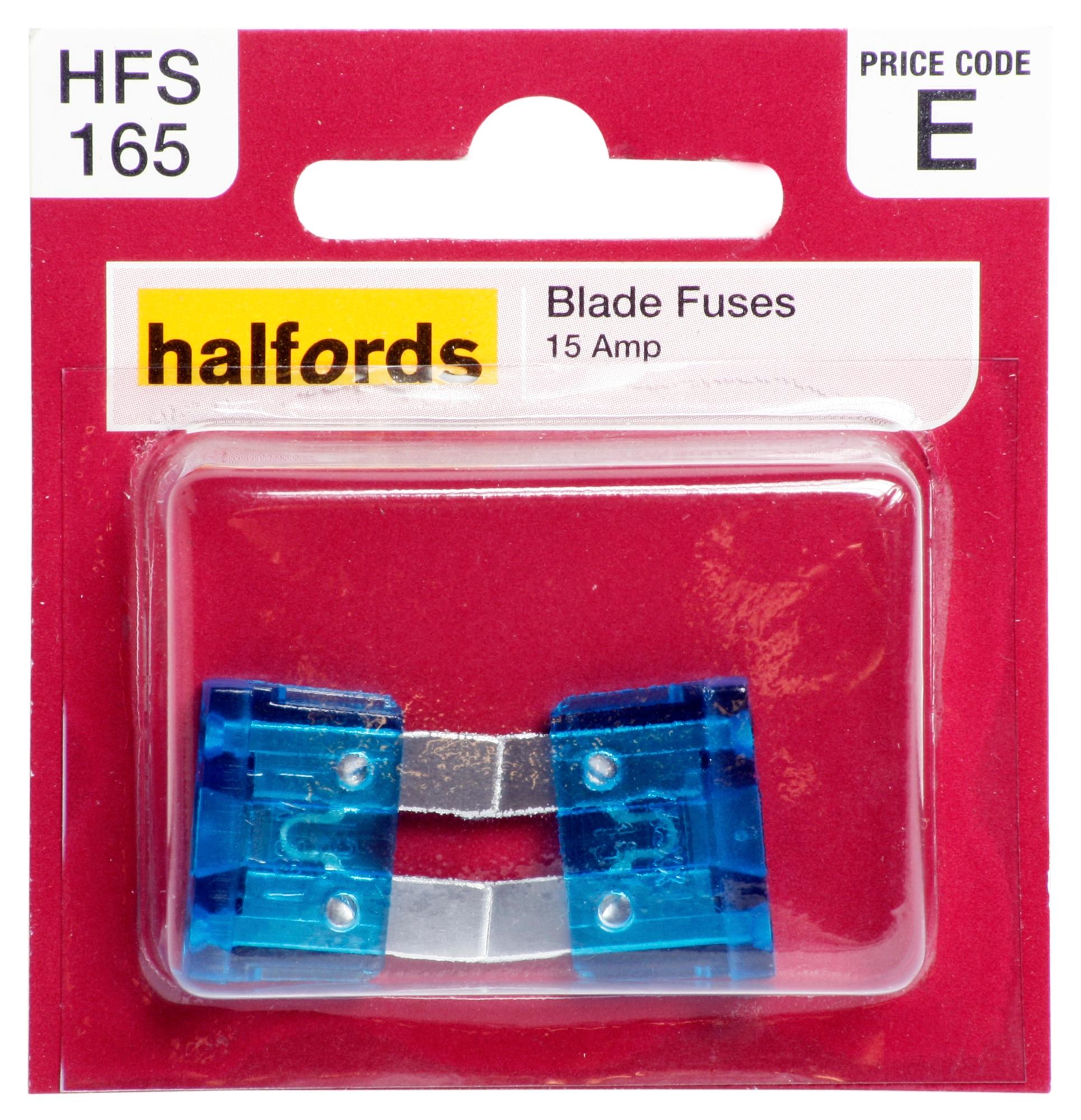 Halfords Blade Fuses 15 Amp (Hfs165)