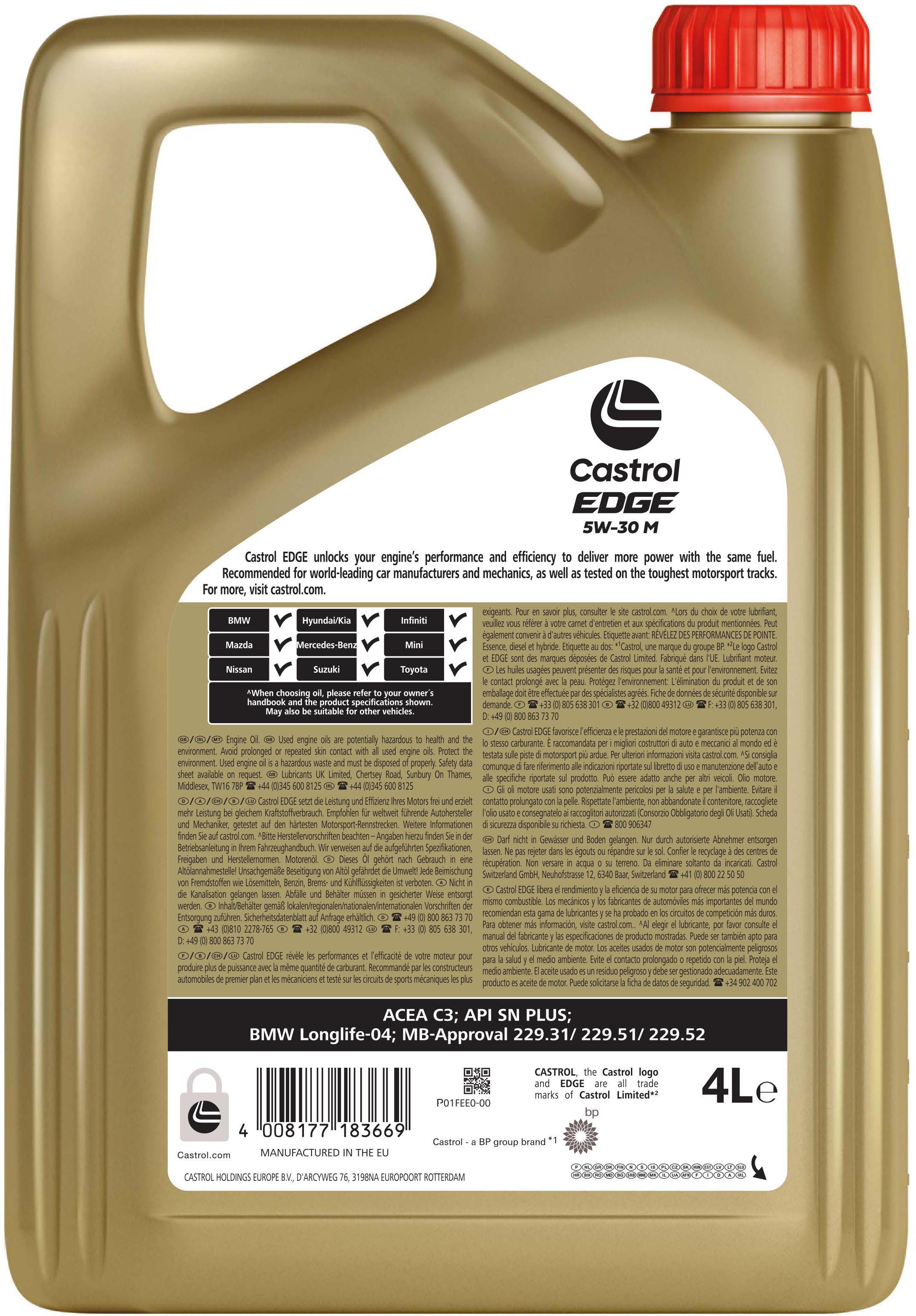 Castrol EDGE 5W-30 M Oil 4L