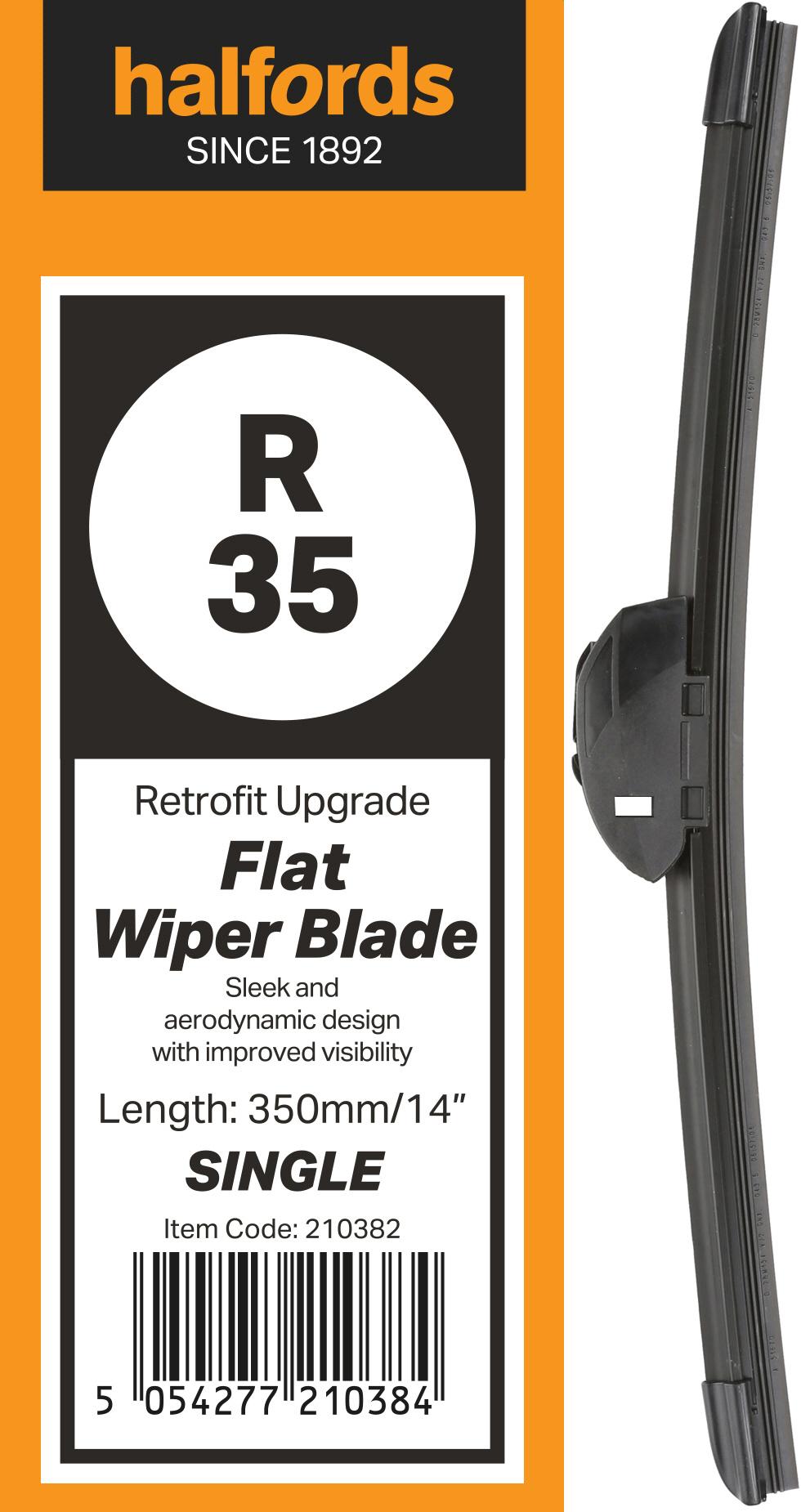 Halfords R35 Wiper Blade - Flat Upgrade - Single
