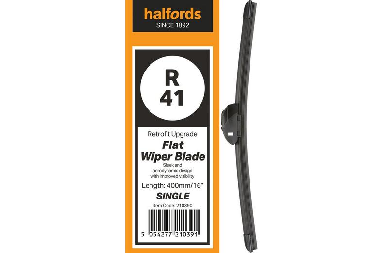Halfords R41 Wiper Blade - Flat Upgrade - Single Halfords R41 Wiper Blade - Flat Upgrade - Single